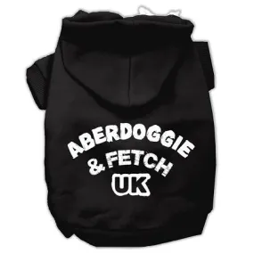 Aberdoggie UK Screenprint Pet Hoodies Black Size Lg (14)