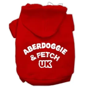 Aberdoggie UK Screenprint Pet Hoodies Red Size XL (16)