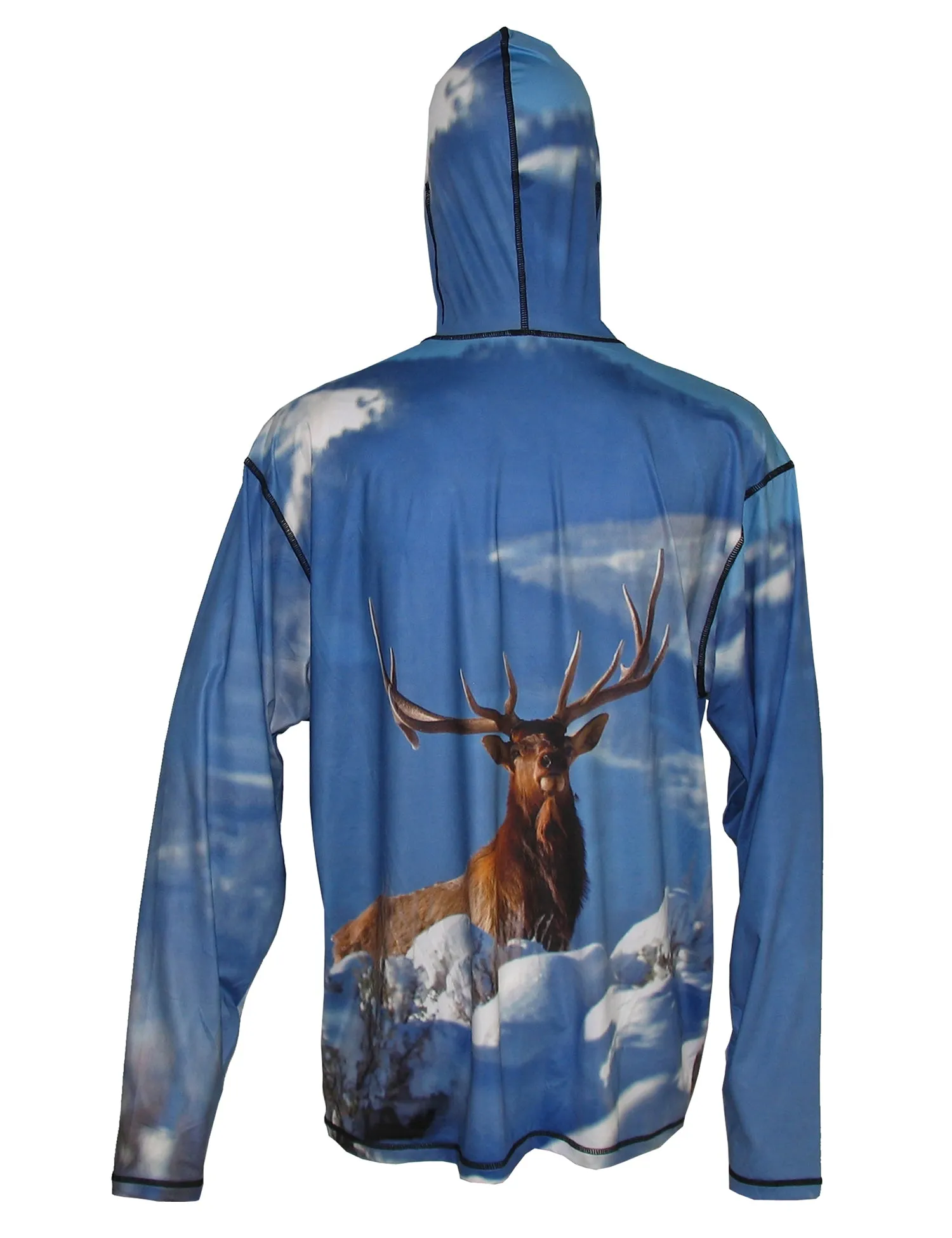 Elk Sun Protective Wildlife Graphic Hoodie