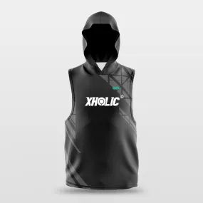 Green Tech - Customized Basketball Sleeveless Hoodies