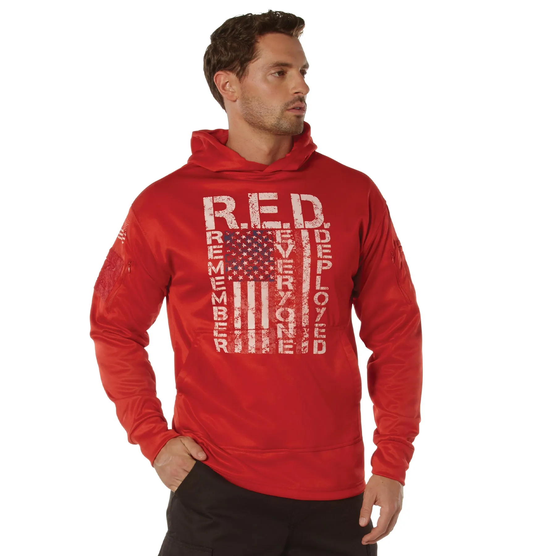 Hoodie: R.E.D. (Remember Everyone Deployed) Concealed Carry Hoodie