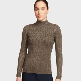 Samshield Lidia Pullover - Camel Gold Lurex