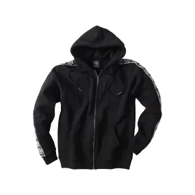 WCC TAPED ZIP HOOD - BLACK